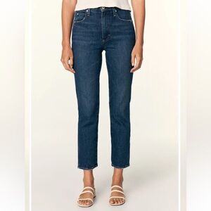 AMO Chloe Crop High Rise Straight Leg Jean in Affection Size 26